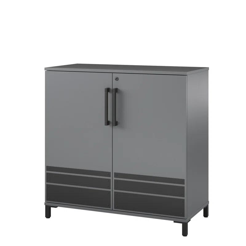 Shelby Garage Storage Base Cabinet 2 Door, Graphite