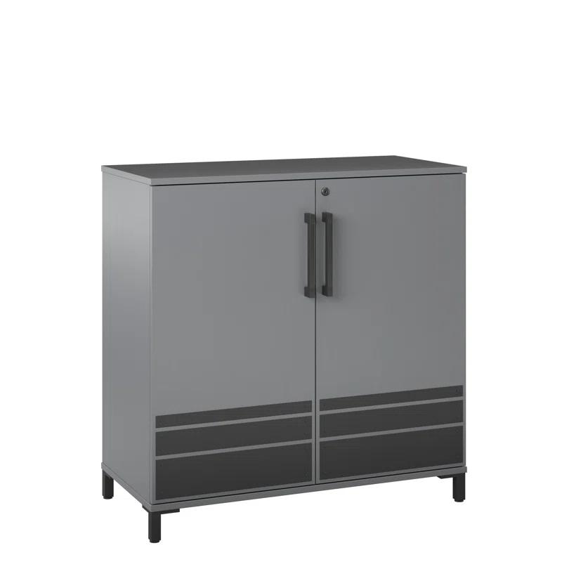 Shelby Garage Storage Base Cabinet 2 Door, Graphite