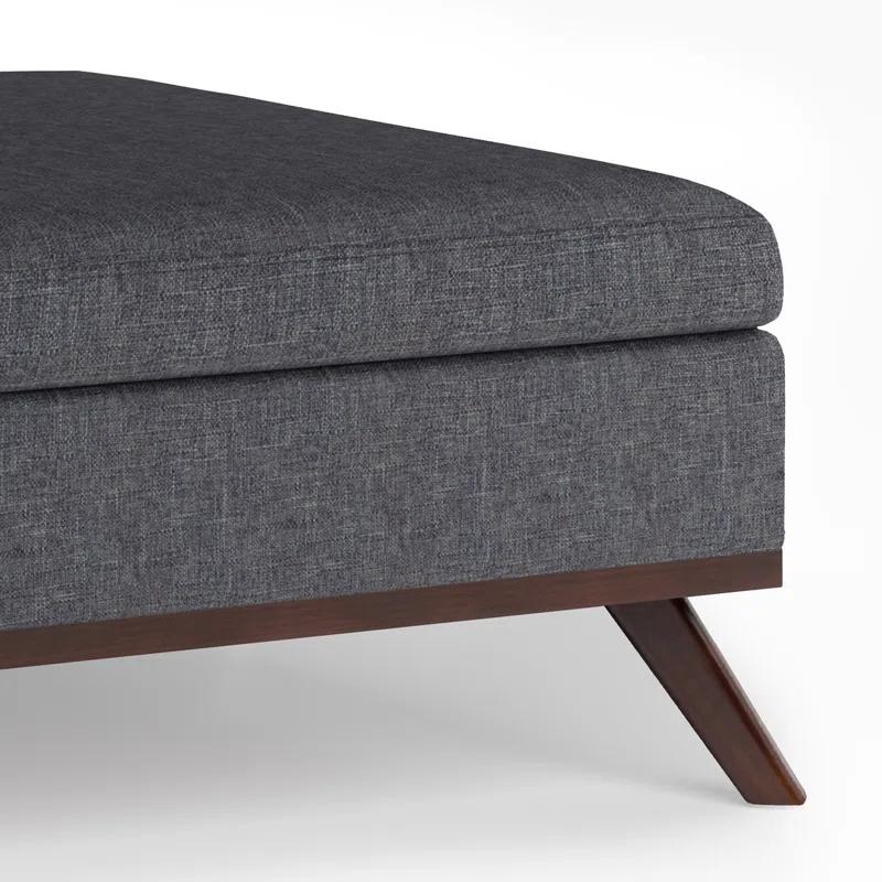 Simpli Home Owen Upholstered Ottoman