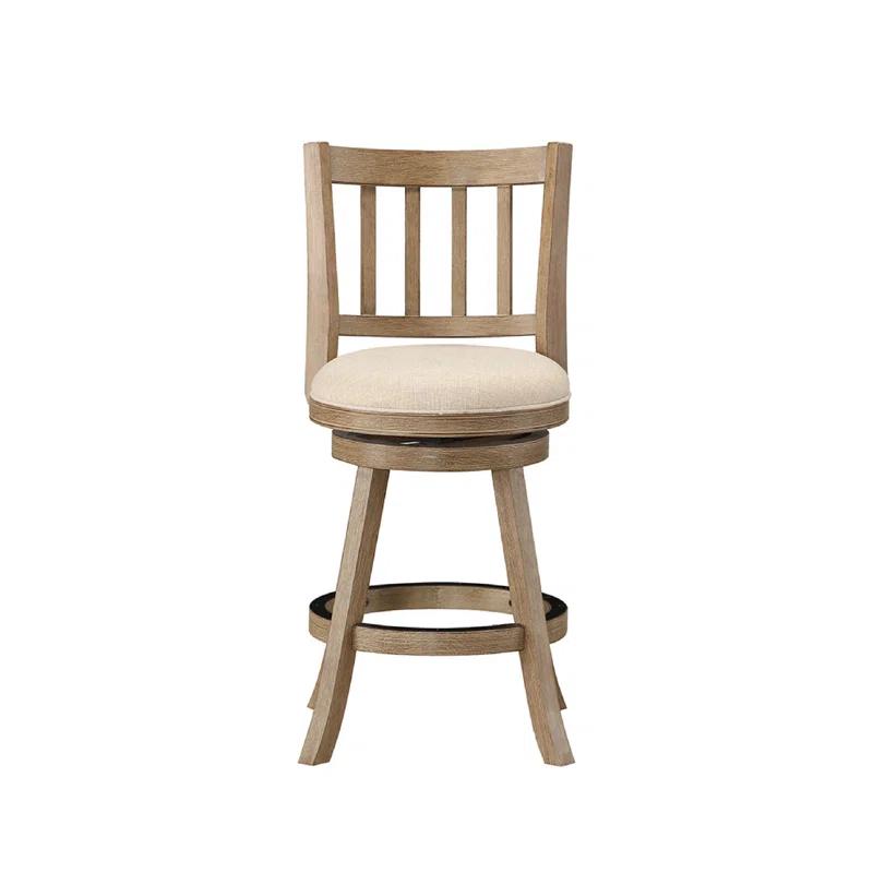 Swivel Solid Wood Counter Stool