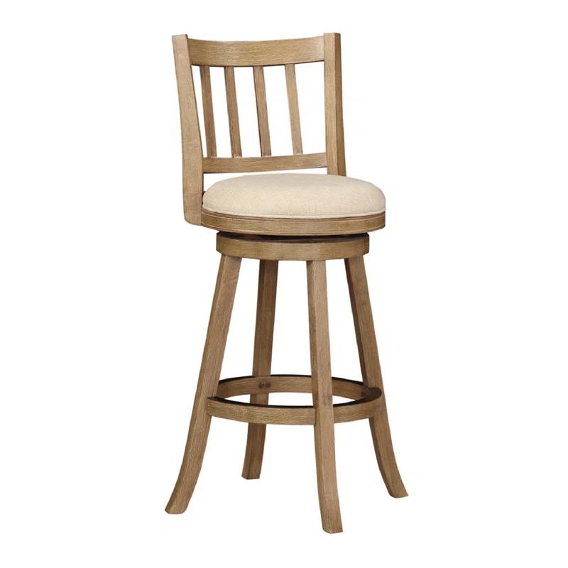 Swivel Solid Wood Counter Stool