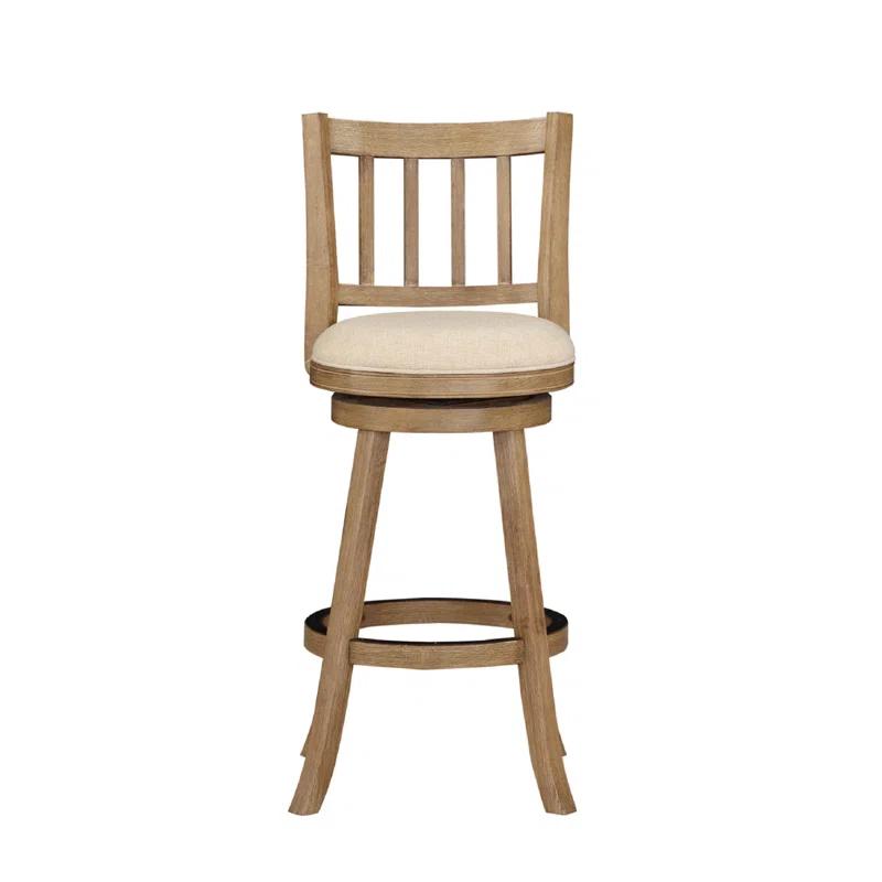 Swivel Solid Wood Counter Stool