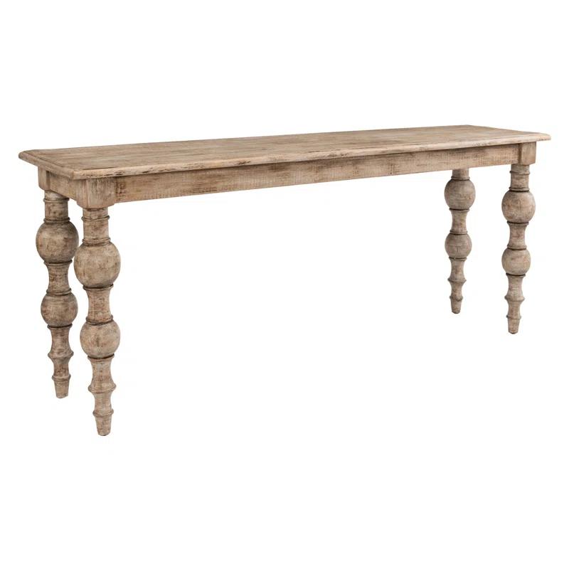 Bander Rustic Farmhouse Reclaimed Wood Console Table