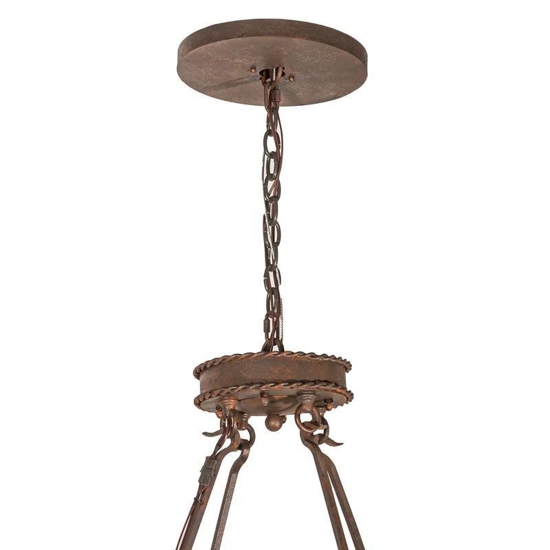 Rustic Lodge Idalight LED Drum Chandelier