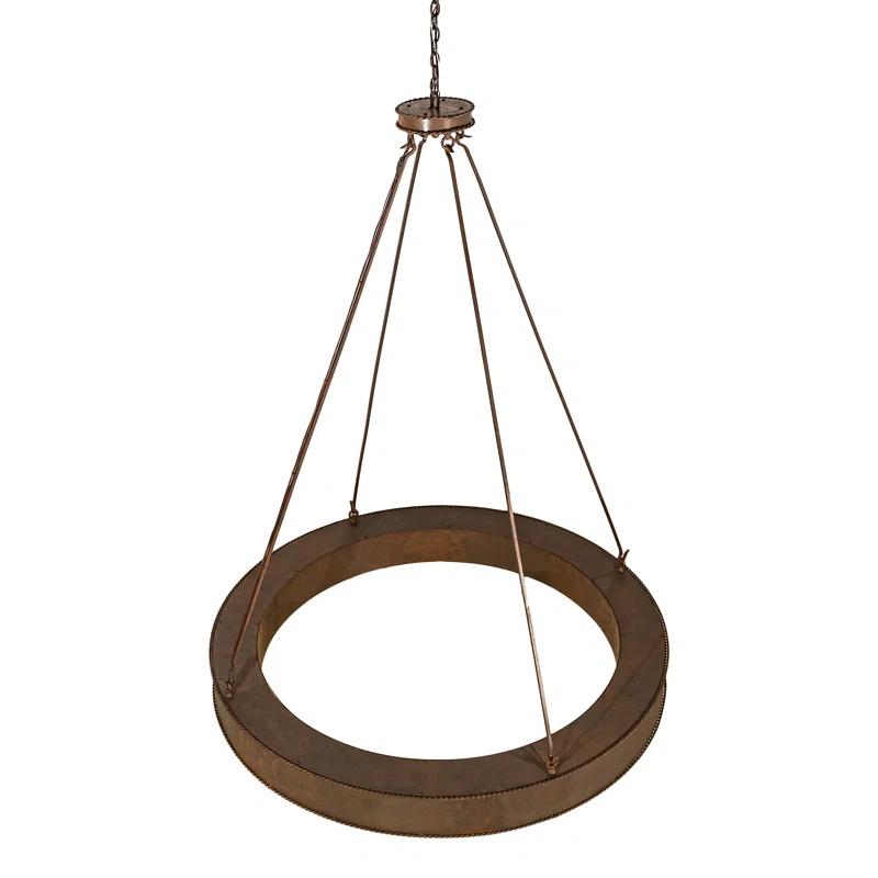 Rustic Lodge Idalight LED Drum Chandelier