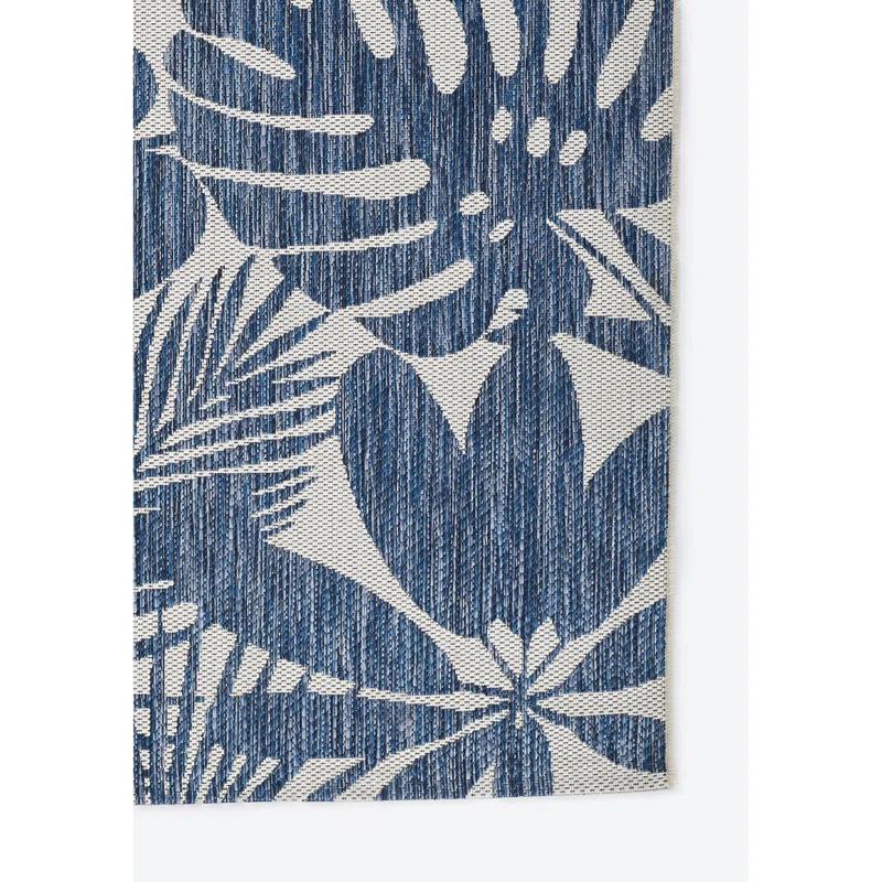 Novogratz Villa Floral Blue/Beige Indoor / Outdoor Area Rug