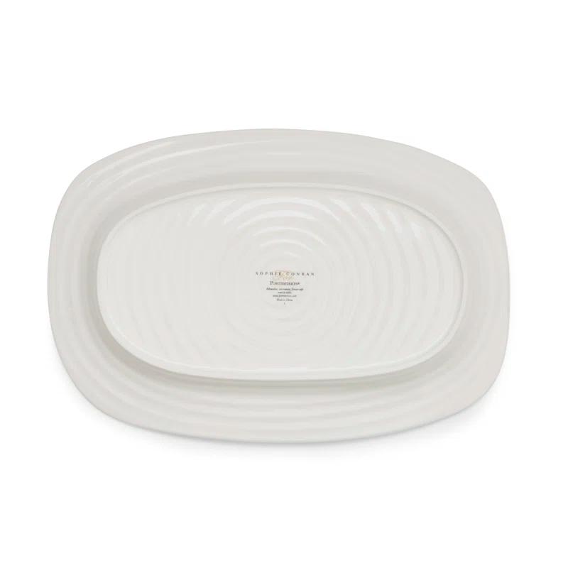 Portmeirion Portmeirion Sophie Conran White Melamine Sandwich Tray 13.5"X9"
