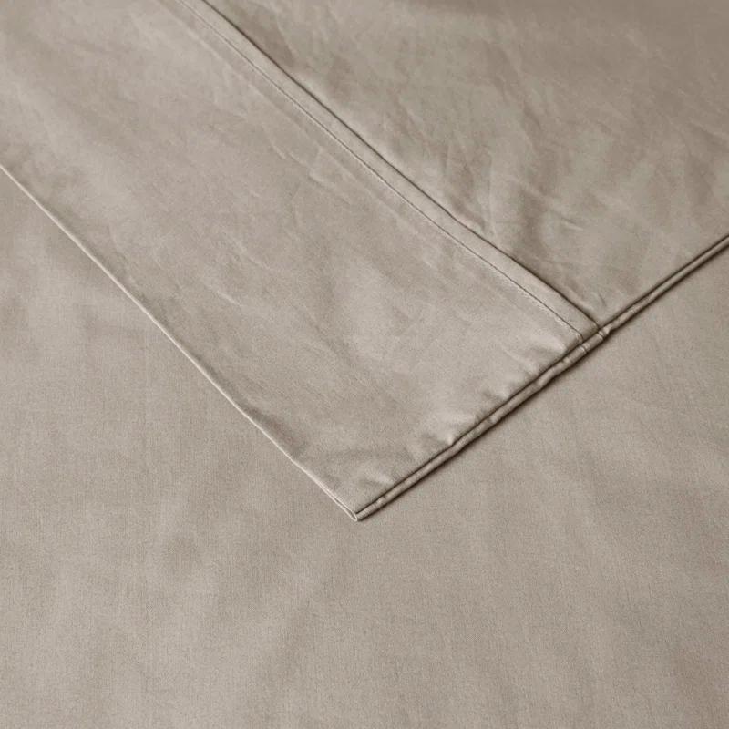 Madison Park Peached Percale 200 Thread Count Relaxed Cotton Percale Sheet Set