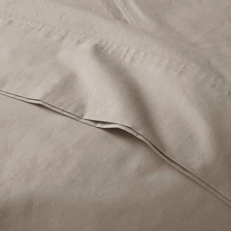 Madison Park Peached Percale 200 Thread Count Relaxed Cotton Percale Sheet Set