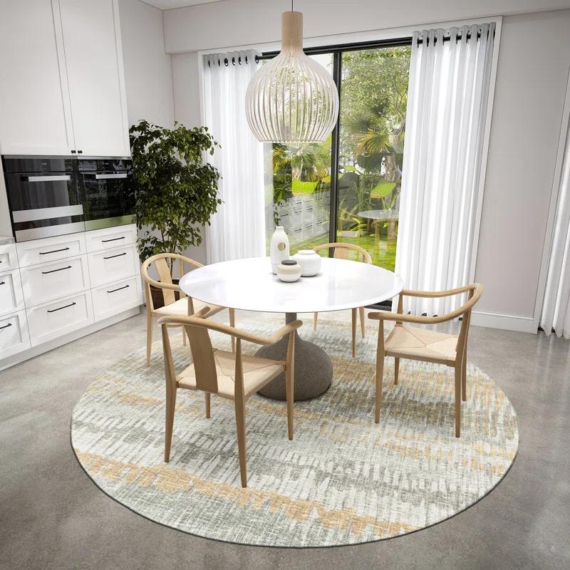 Chenille Abstract Rug