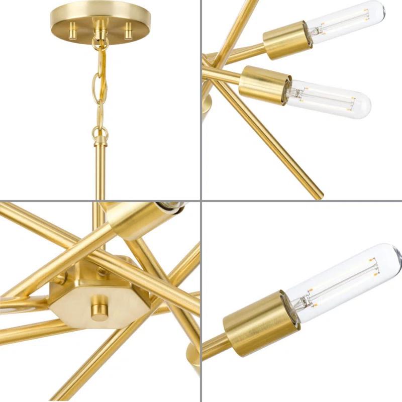 Astra 6 - Light Dimmable Sputnik Sphere Chandelier