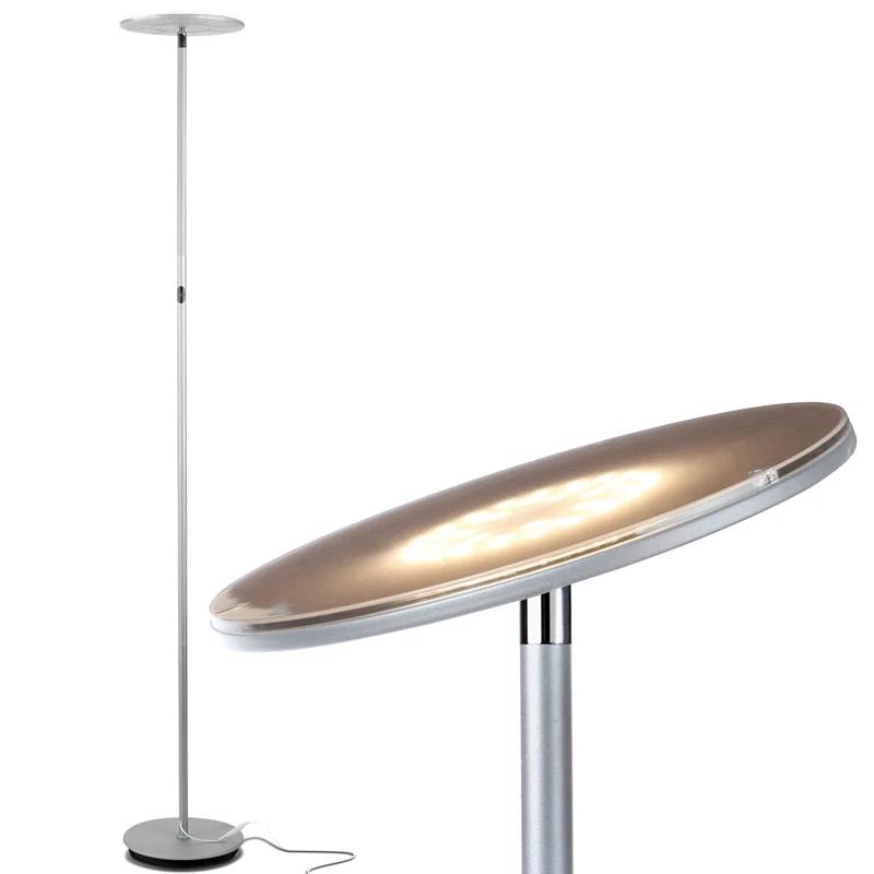 Brightech Sky Flux Industrial 63" Dimmable LED Floor Lamp with Adjustable Head