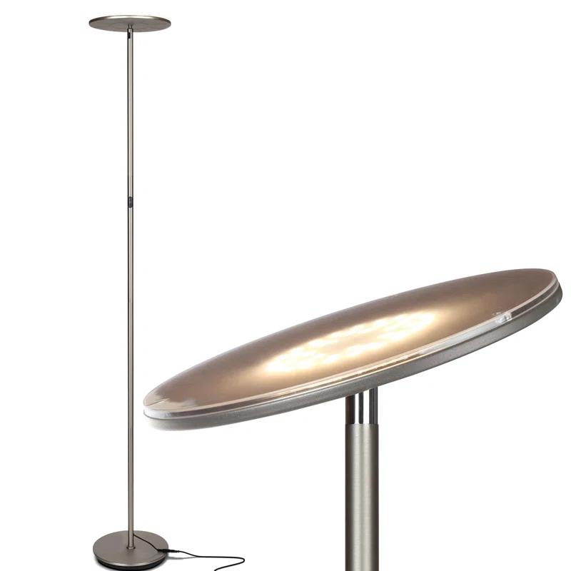 Brightech Sky Flux Industrial 63" Dimmable LED Floor Lamp with Adjustable Head
