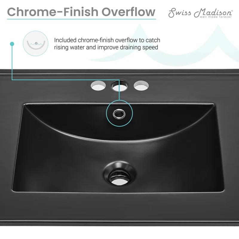 Ceramic 24" Single Bathroom Vanity Top