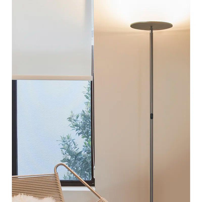 Brightech Sky Flux Industrial 63" Dimmable LED Floor Lamp with Adjustable Head