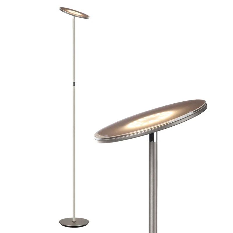 Brightech Sky Flux Industrial 63" Dimmable LED Floor Lamp with Adjustable Head
