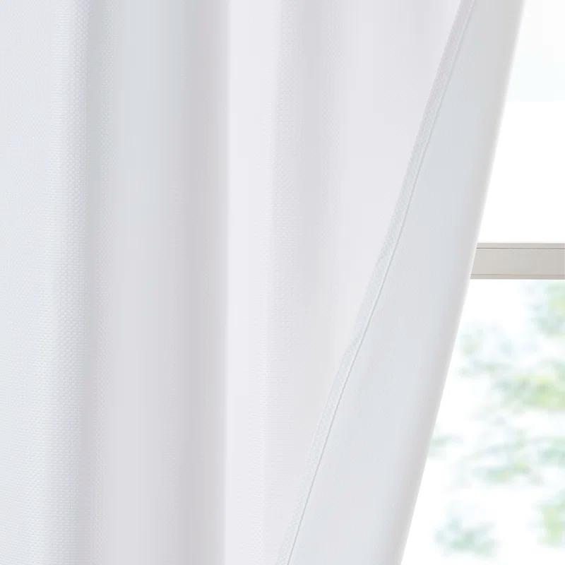 Madison Park Galen Basketweave Room Darkening Curtain Panel Pair (Set of 2)