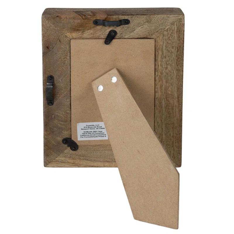 Foreside Home & Garden White Wood Picture Frame