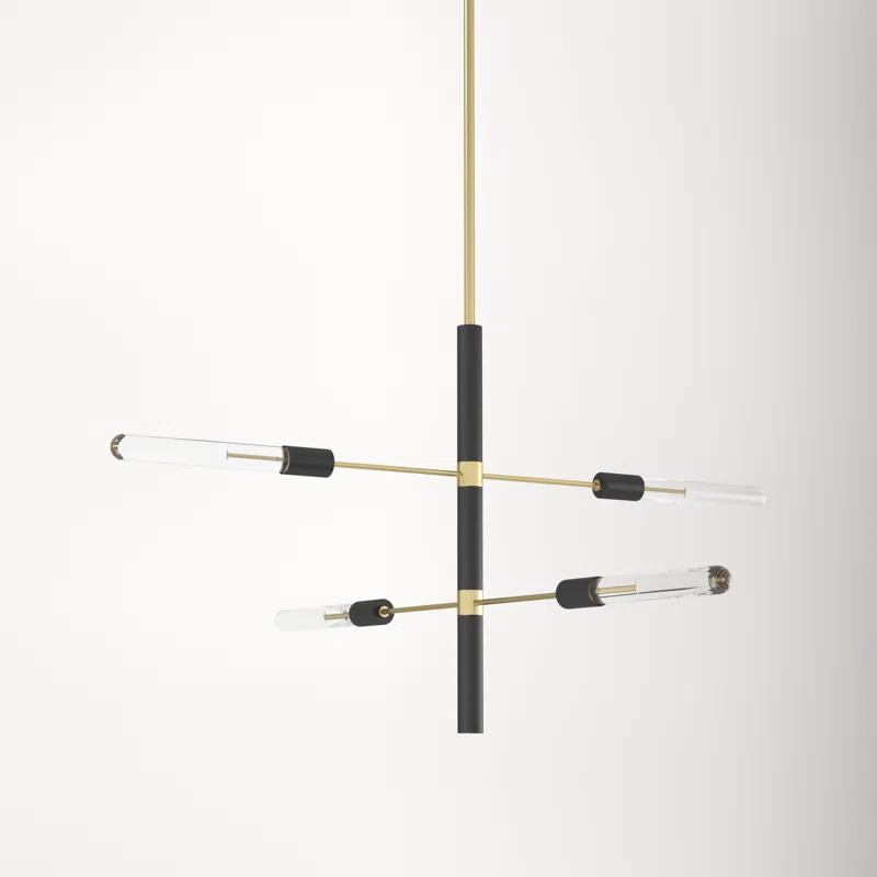 Christopher 4 - Light Dimmable Sputnik Modern Linear Chandelier