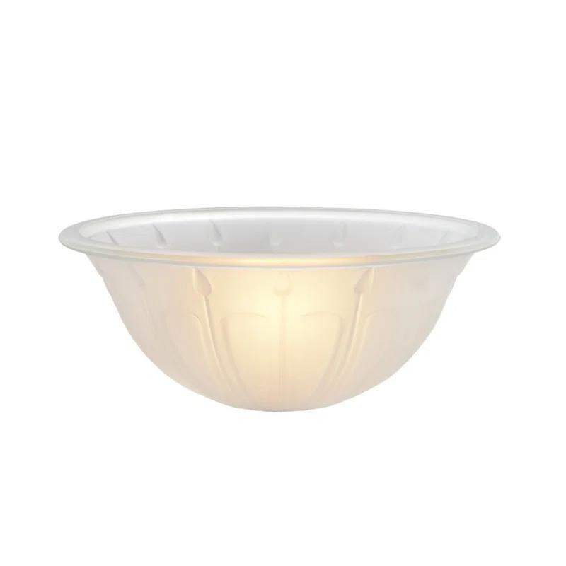 Aspen Creative Corporation 5'' H Glass Bowl Glass Shade