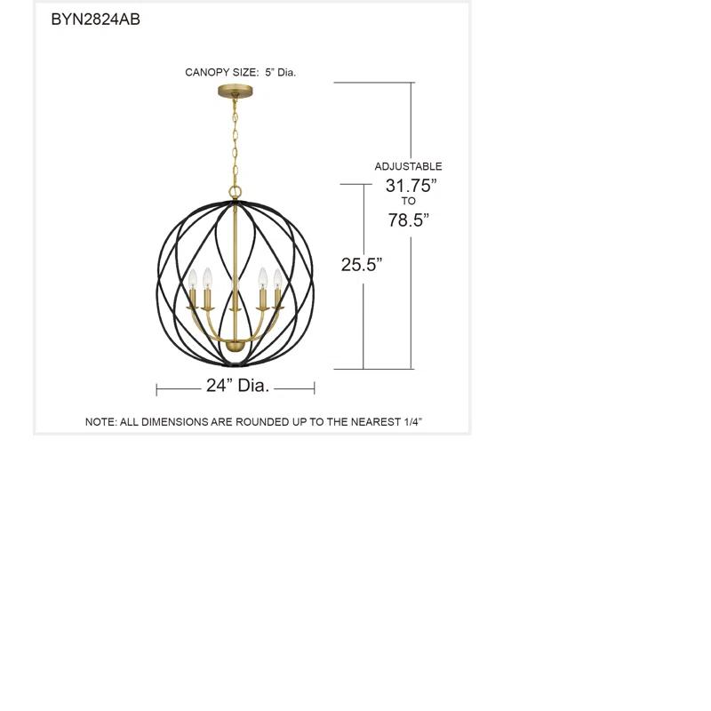 Bryn 5-Light Pendant