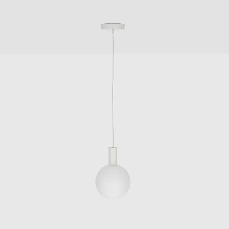 Alumina Sphere V Mini LED Globe Pendant Light - Matte White, 5" Diameter