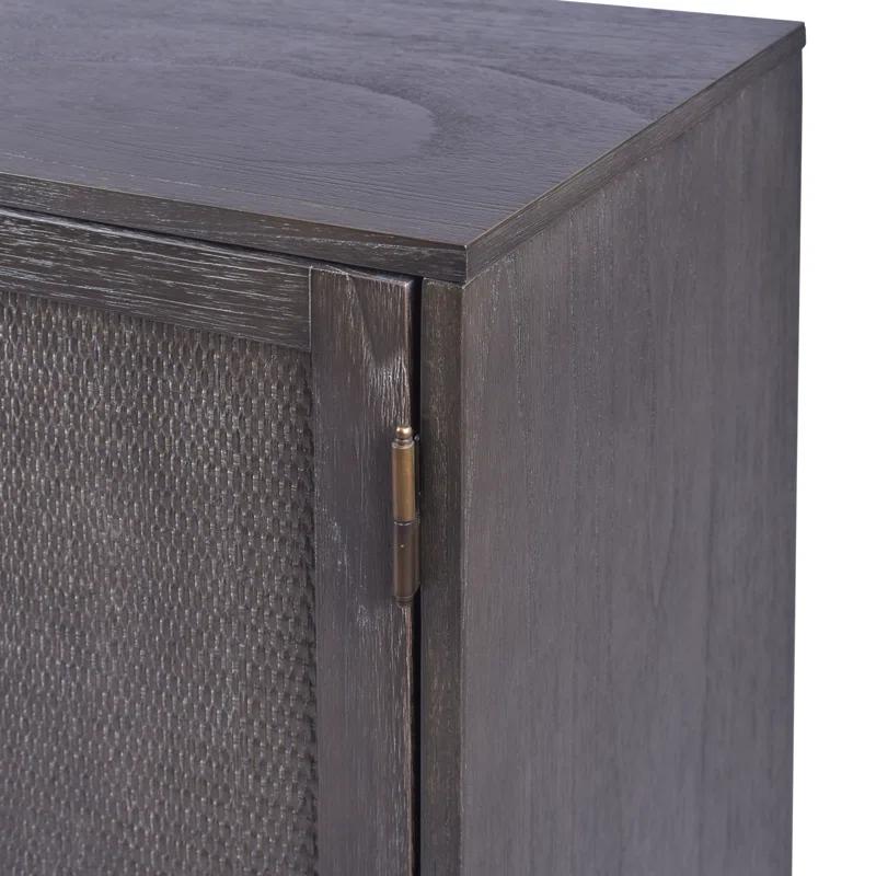 Hopper Studio Hopper Studio Sophia Solid Wood 34'' 2-Door Cabinet, Adjustable Shelf, Practical Shelving