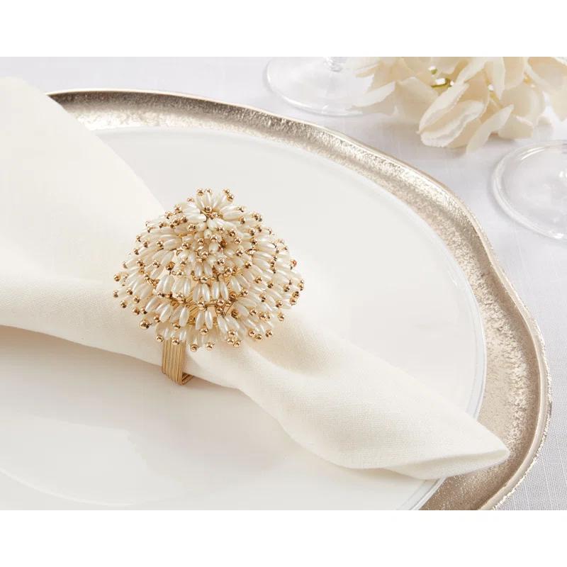 Saro Napkin Ring Collection Napkin Ring (Set of 4)