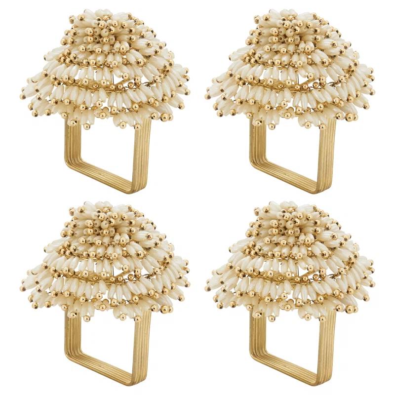 Saro Napkin Ring Collection Napkin Ring (Set of 4)
