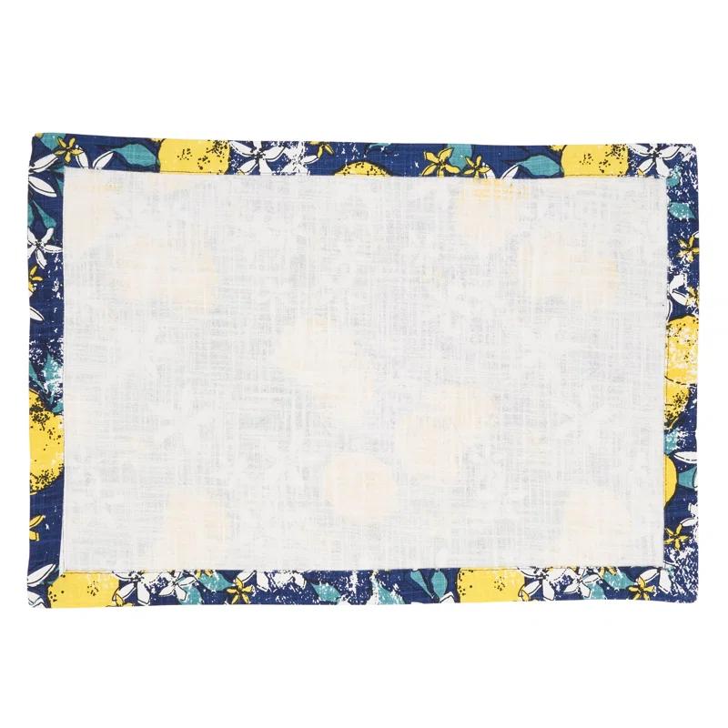 Saro Assam Collection 100% Cotton No Pattern Rectangle Placemat (Set of 4)