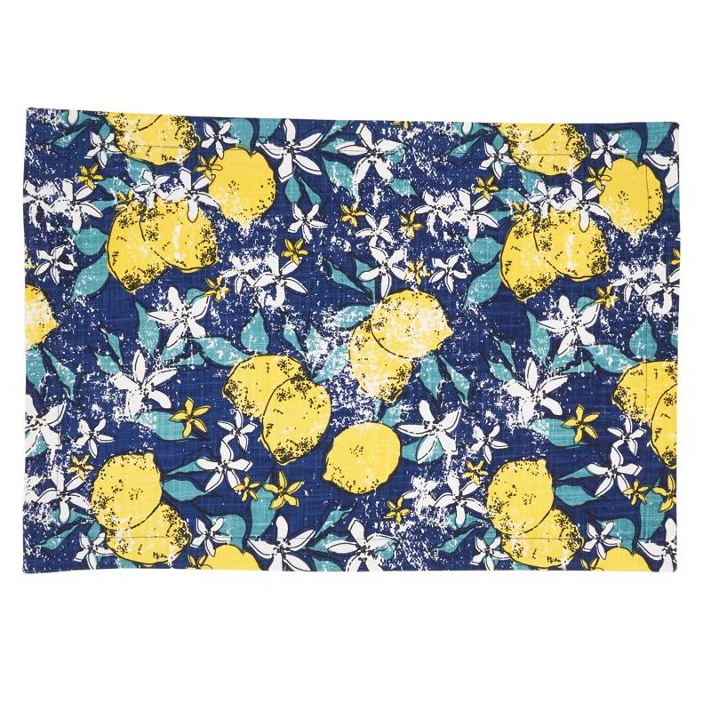 Saro Assam Collection 100% Cotton No Pattern Rectangle Placemat (Set of 4)