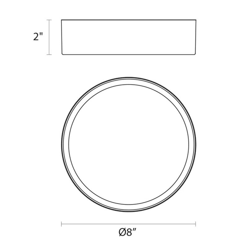 Pi Textured White 10" LED Glass Surface Mount Light