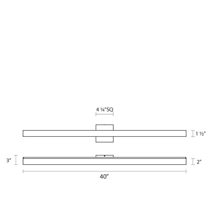 SQ-bar Dimmable LED Vanity Light