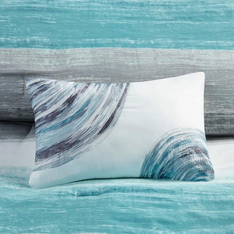 Saben Striped Comforter Set with Cotton Bed Sheets
