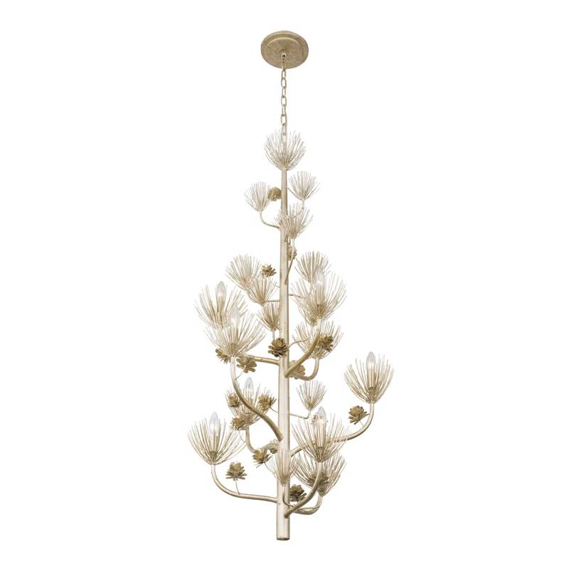 9 - Light Dimmable Tiered Chandelier