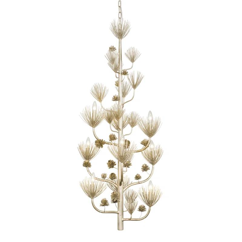 9 - Light Dimmable Tiered Chandelier