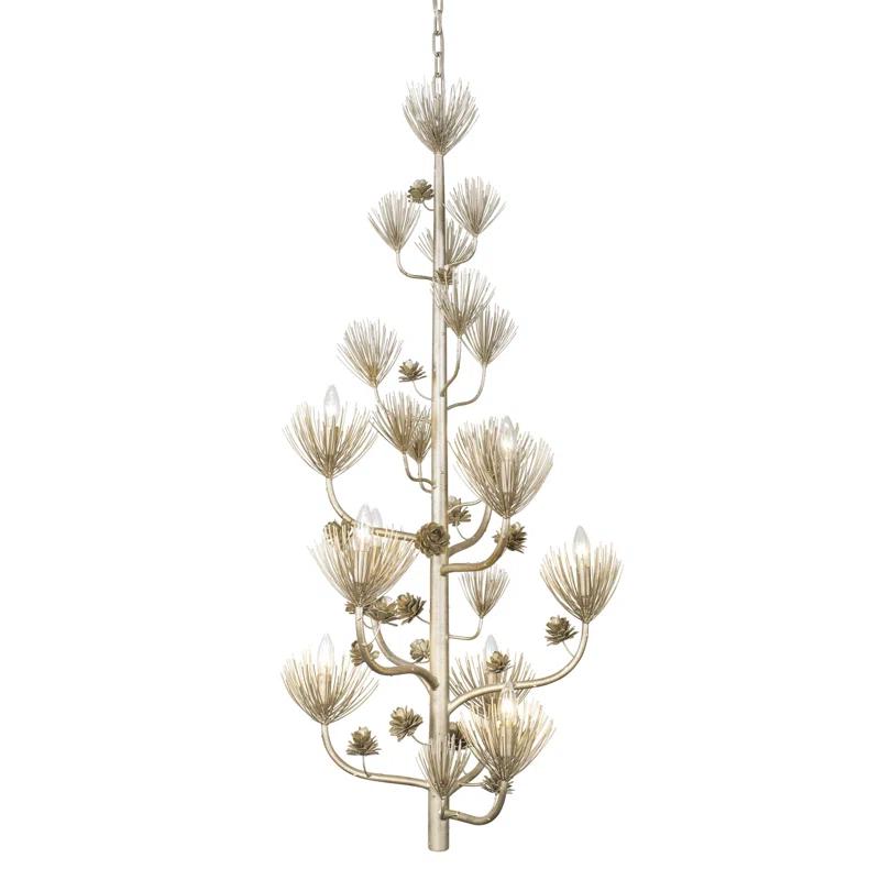 9 - Light Dimmable Tiered Chandelier