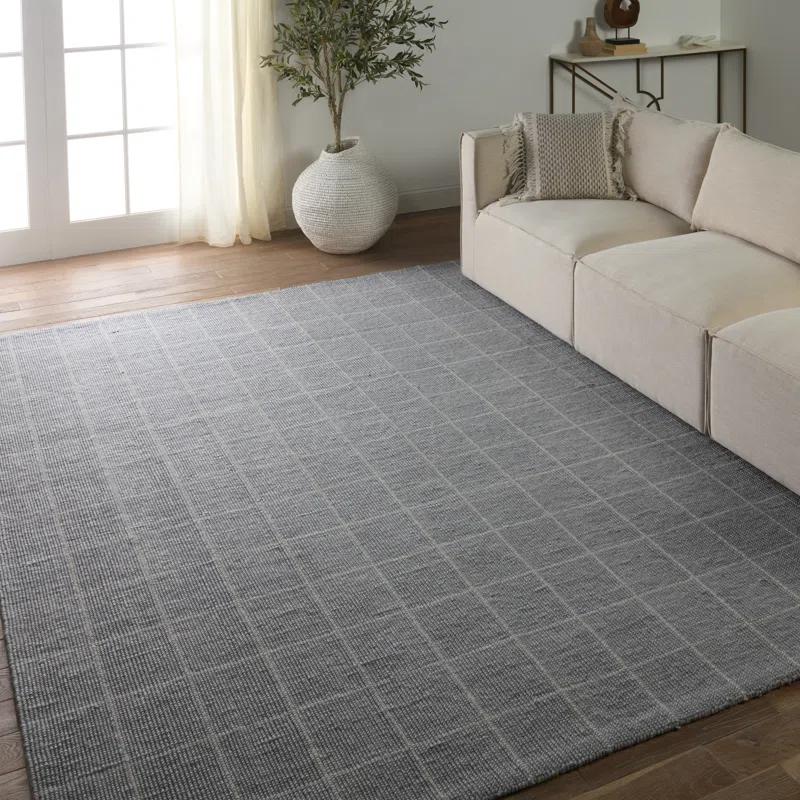 Barclay Butera Oxford Handwoven Gray Wool-Cotton Blend 9' x 12' Area Rug