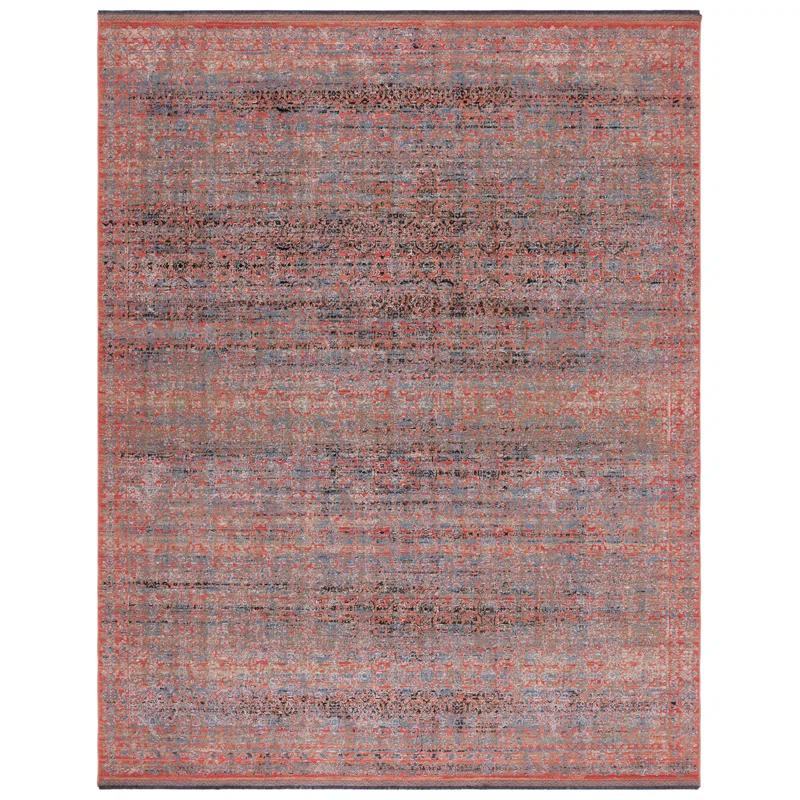 Hand-Knotted Blue & Green Wool-Synthetic Blend 4' x 6' Area Rug