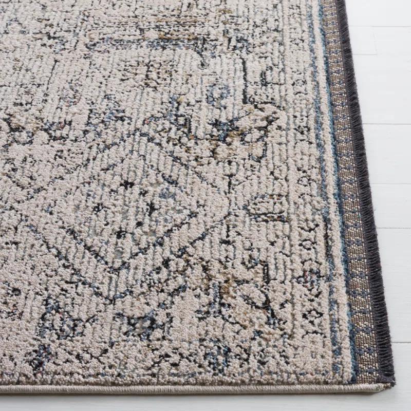 Ivory Hand-Knotted Wool and Cotton 9' x 12' Rug