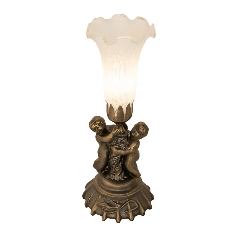 Meyda Tiffany - 11031 - One Light Mini Lamp - Twin Cherub - Antique Copper