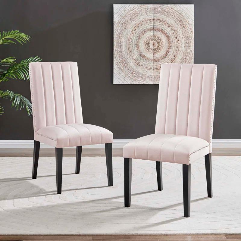 Modway Modway Catalyst Performance Velvet Dining Side Chairs - Set of 2