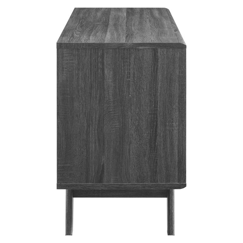 Modway Modway Render Mid-Century Modern 37" Vinyl Record Display Stand with Drawers