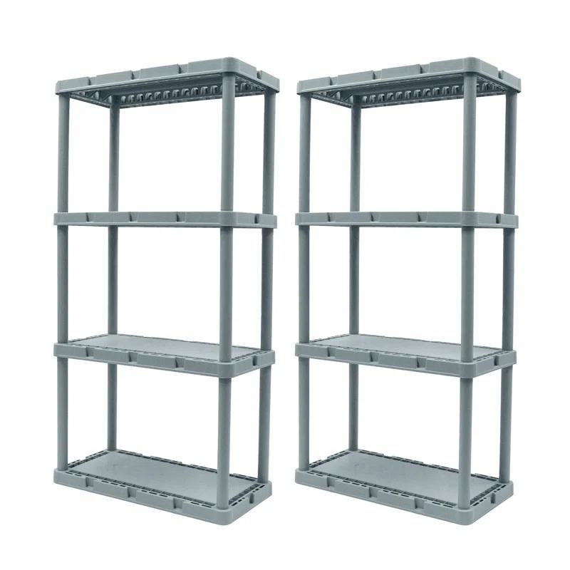 Gracious Living 12'' W Plastic Shelving Unit (Set of 2)