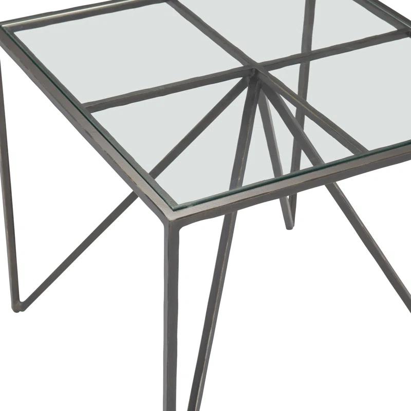 Fulton Glass Top End Table