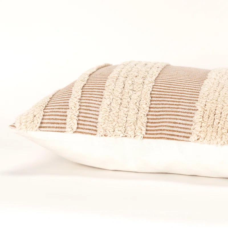 Horace Striped Cotton Throw Pillow