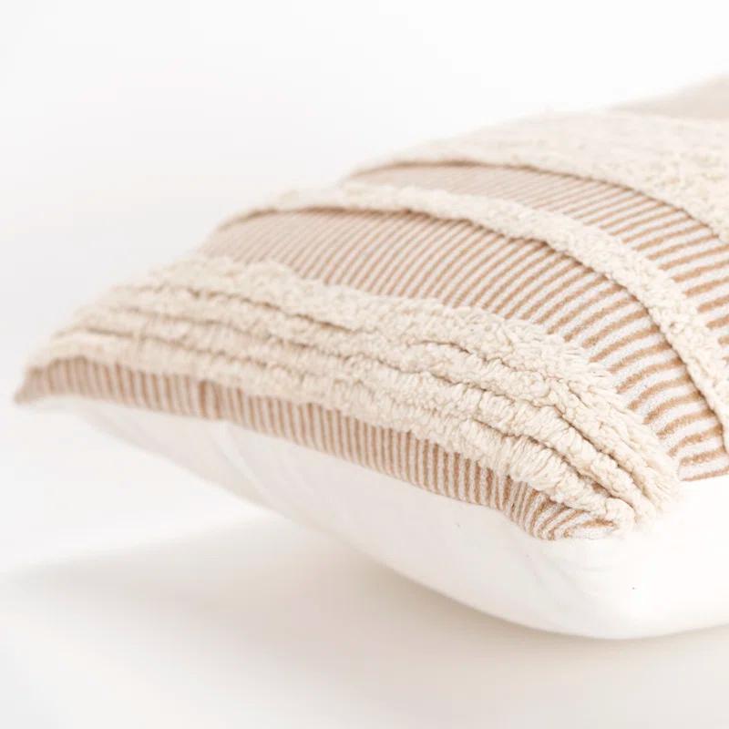 Horace Striped Cotton Throw Pillow