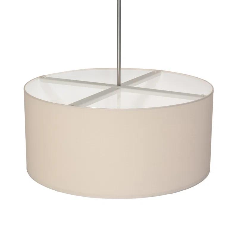 Cilindro 6 - Light Beige Shaded Pendant
