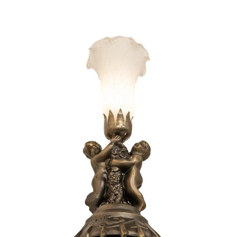 Meyda Tiffany - 11031 - One Light Mini Lamp - Twin Cherub - Antique Copper
