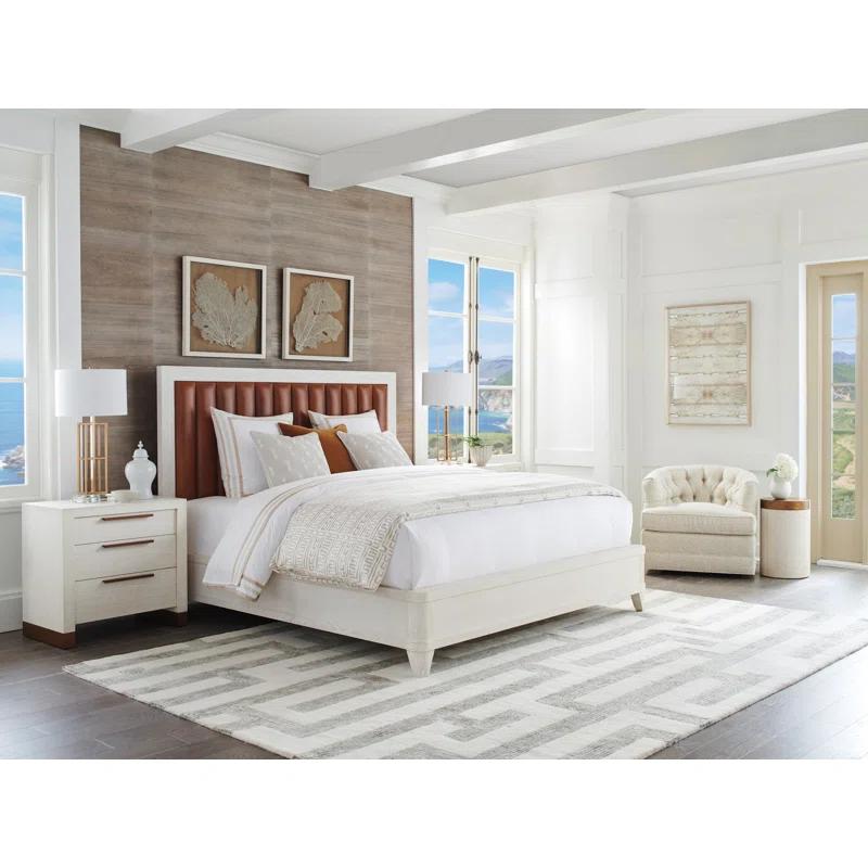 Barclay Butera Carmel Leather Wingback Bed